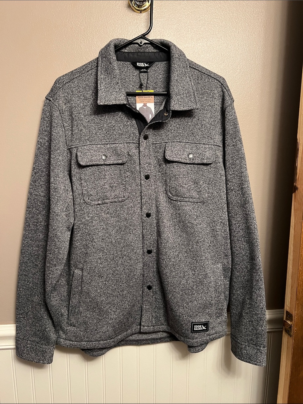 Eddie Bauer Sweater Fleece Shirt Jacket